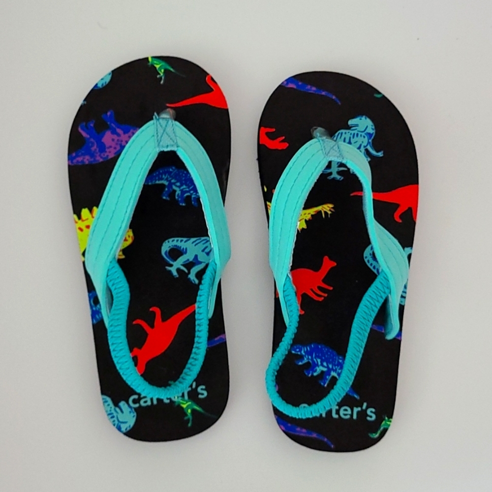 Carters Dino Flip Flops